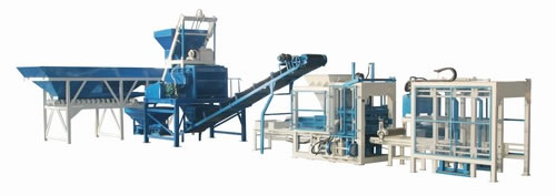 بسيطة نصف أوتوماتيكية / التلقائي كتلة خط الانتاج QT10-15